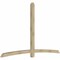 Ekena Millwork Bellingham Rough Sawn Timber Gable Bracket, Douglas Fir, 108"W x 68"H x 4"D x 4"F, 15/12 Pitch GBW108X68X0404BEL00RDF - alternate 3